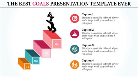 Be Ready To Use Goals Presentation Template Reach Success