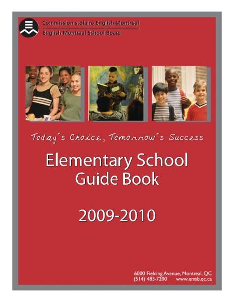 Elementary School Guide Book English Montreal School Board