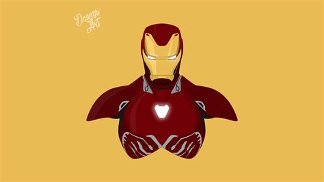 3840x2160 Iron Man Avengers Infinity War 2018 Minimalism