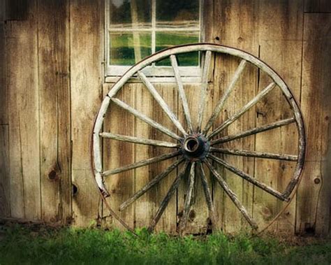 Comparison shop for wagon wheel decor home in home. Rustic Home Decor Barn Photograph Wagon Wheel Wood Brown