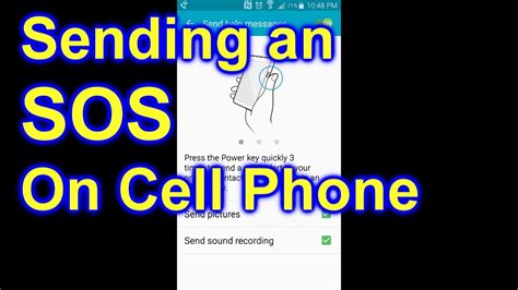 How To Send Emergency Sos On Your Cell Phone Help Youtube
