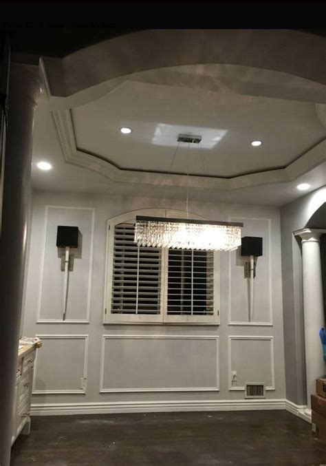 If the panels are fixed to concrete, in the basement for example, first install battens or furring on the wall to fix the panels. Drywall Ceiling Installation and Painting. (after water ...