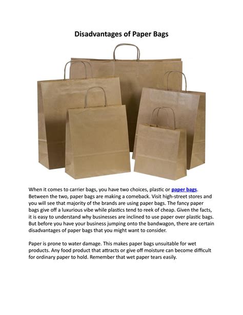 Disadvantages Of Paper Bags By Arthurcantuba Issuu