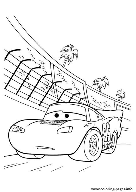 Top 25 lightning mcqueen coloring page for your toddler. Cars Lightning McQueen Backside Coconut Tree A4 Disney ...