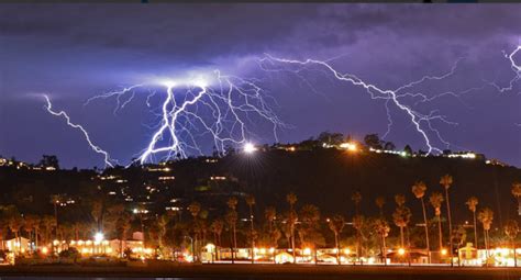 Lightning Strikes And Rain Hit The Central Coast Incredible Photos