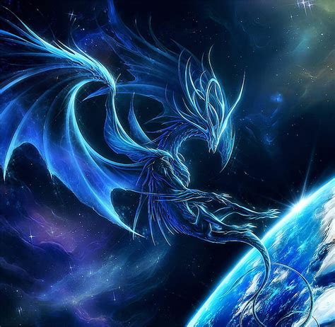 Space Fantasy Celestial Dragon Hd Wallpaper Pxfuel