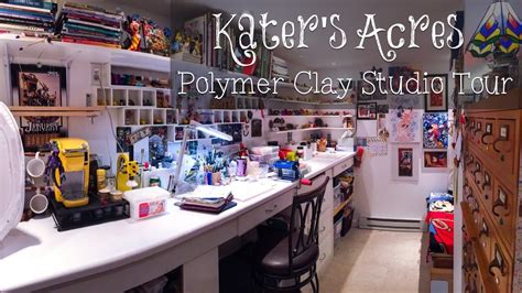 Polymer Clay Studio Tour Creative Art Sculpting Studio Of Katersacres