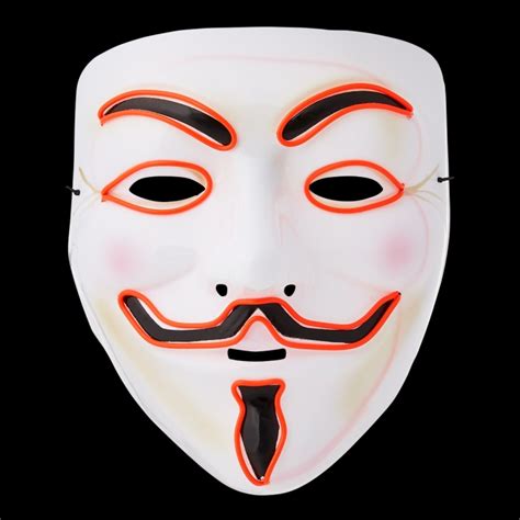 Ultra El Wire Guy Fawkes Mask Halloween Mask Hacker Mask Children Adult