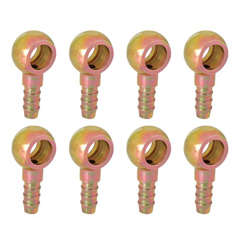 8pcs 95mm Id Hose Barb 14mm Banjo Fitting Fuel Line Adapter Connector