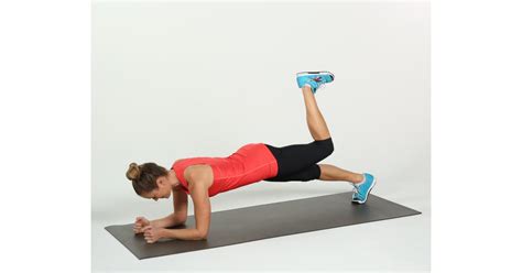 Elbow Plank With Donkey Kick Plank Exercises Exercises To Tone Abs