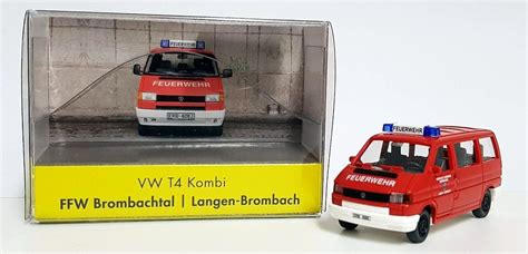 Modell Car Service Wiking Vw T Kombi Feuerwehr Brombachtal
