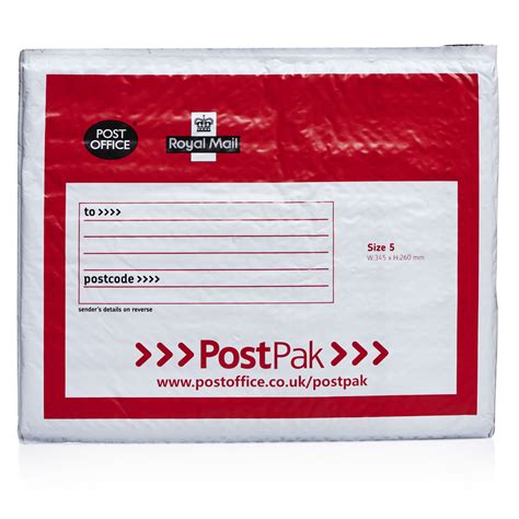 Royal Mail Post Office Postpak Bubble Envelopes Size 5 3pk 345 X 260mm