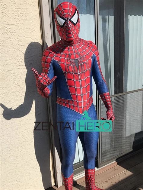 3d Print Raimi Spiderman Cosplay Costume Lycra Spandex Spider Man Sam