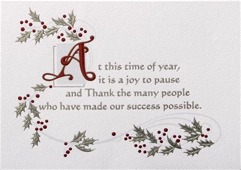 Berry And Leaf Appreciation By Cardsdirect Christmas Card Sayings