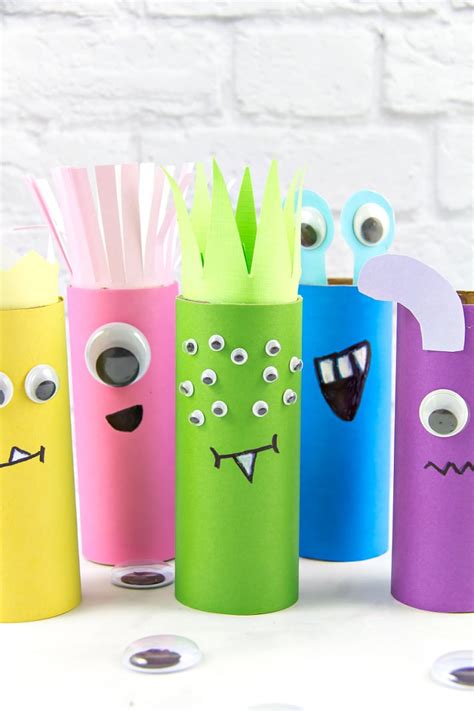 Cutest Toilet Paper Roll Monsters Craft For Kids • Kids Activities Blog