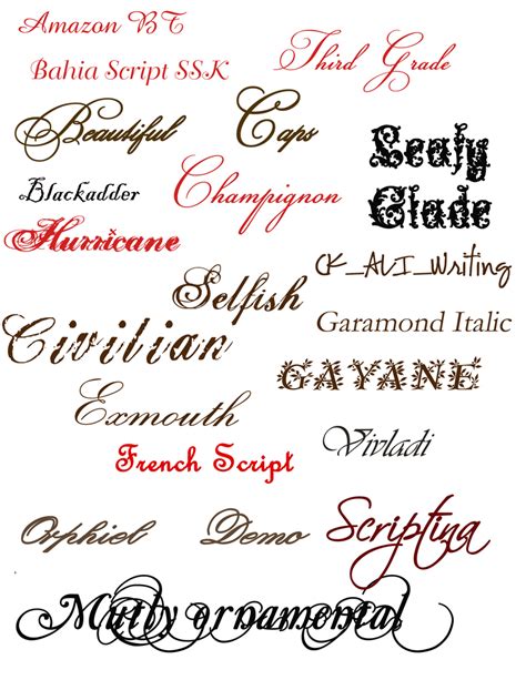 Script fonts are based on handwriting, and as such they have more variation and fluidity than typeset fonts. Fancy Tattoo Fonts Name - | TattooMagz › Tattoo Designs ...
