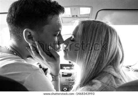 Young Couple Love Man Woman Kissing Stock Photo 1468343993 Shutterstock