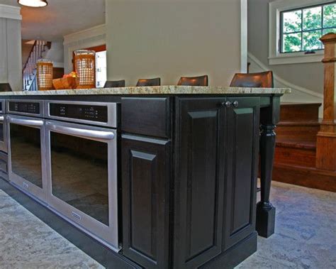 Fabulous Side By Double Oven Stove Kitchen Island With Glass Doors