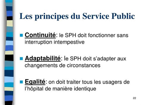 Principe De Continuité Du Service Public - PPT - L’organisation de la santé en France PowerPoint Presentation - ID