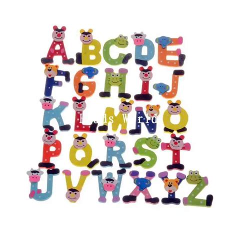 26 Pcs Cute Kids Educational Toy Alphabetletters A Z Learning Wood