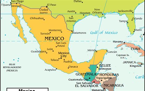 Mexico On World Map Zip Code Map