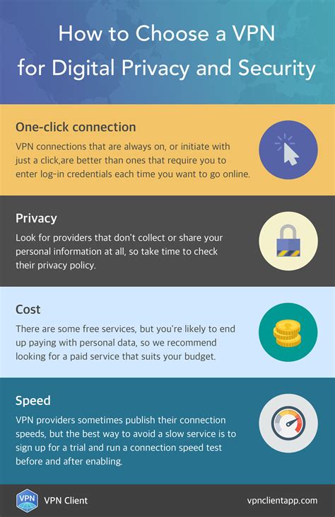 Infographic How To Choose A Vpn For Digital Privacy And Security