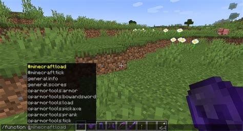 OP Tools And Armor In 1 Command Minecraft Data Pack