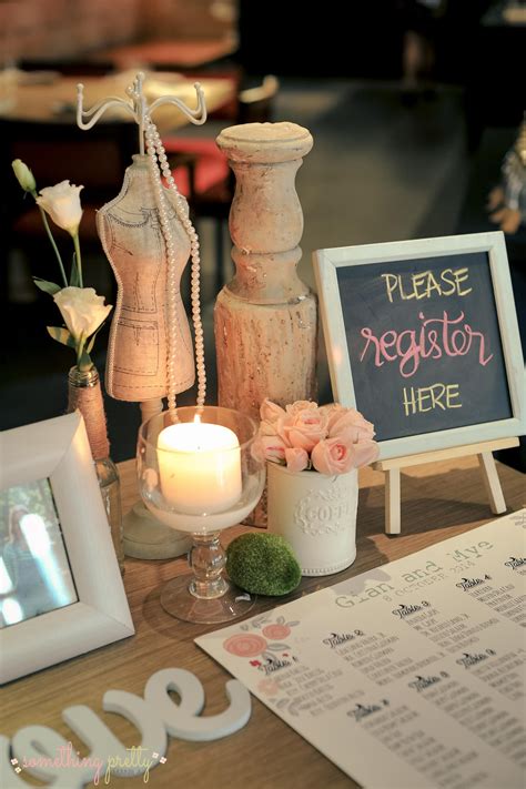 Registration Area Rustic Theme Event Styling By Something Pretty
