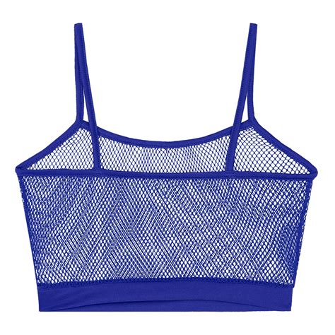Women S Sexy Sheer Mesh Vest Crop Tops Fishnet See Through Tank Top