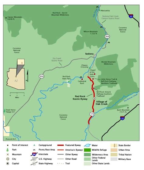 Red Rock Scenic Byway Maps · Red Rock Scenic Byway Scenic Byway