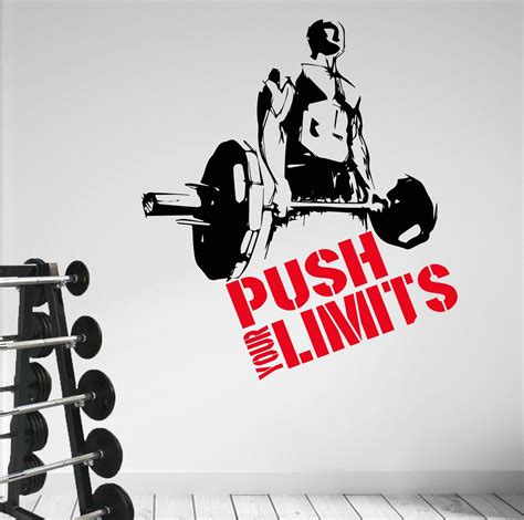 Push Your Limits Workout Training Pro Quality Wall Art Decal Etsy