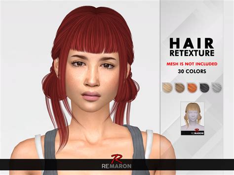 The Sims Resource Teddy Hair Retextured By Remaron Sims 4 Hairs