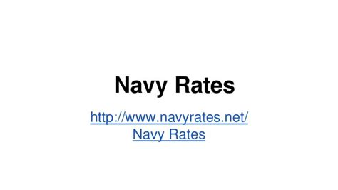 Navy Rates