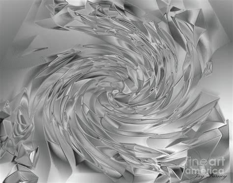 Chrome Swirl Digital Art By Jay Furney Fine Art America