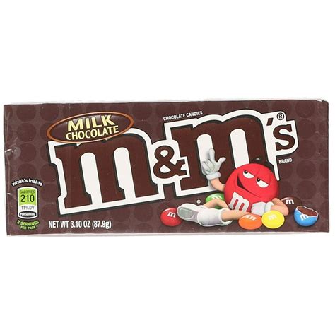 12 Packs Mandms Milk Chocolate Candy Theater Box 31 Oz