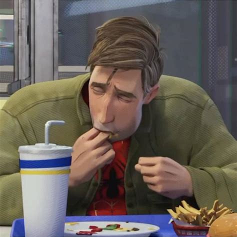 Spider Man Into The Spider Verse Meme Eating