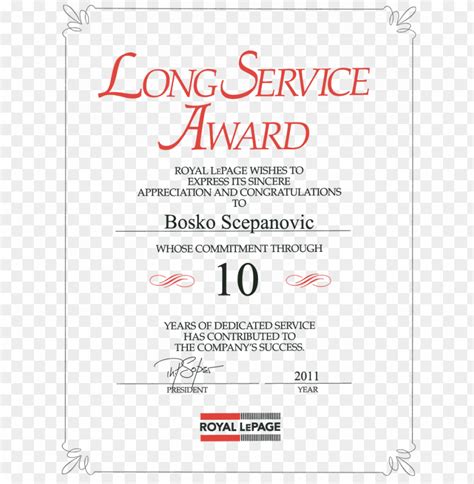 Long Service Award Certificate Template Free Forte Long Service Award