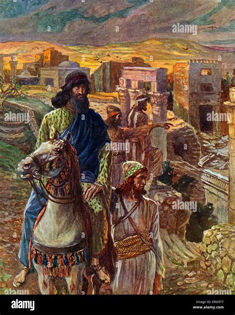 Nehemiah Looks Upon The Ruins Of Jerusalem By J James Tissot