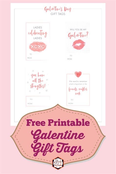 Galentines Day Printable T Tags Free Printable Mandys Party