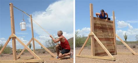 Obstacle courses can provide your family with both entertainment and fitness. Make your OWN Wall for Training | Backyard obstacle course, Obstacle course races, Obstacle course
