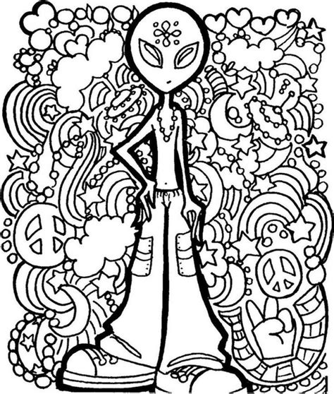 A collection of writings and photographs with an aesthetic each. Alien Trippy Printable Coloring Page Free | Free adult ...