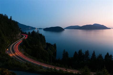 Hd Wallpaper Aerial Time Lapse Photography Of Highway Near Sea Aerial Photo Of Road Near Sea