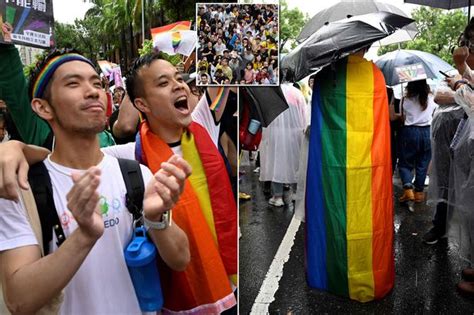 lesbians tie knot as taiwan becomes first asian country to allow same sex marriages world news