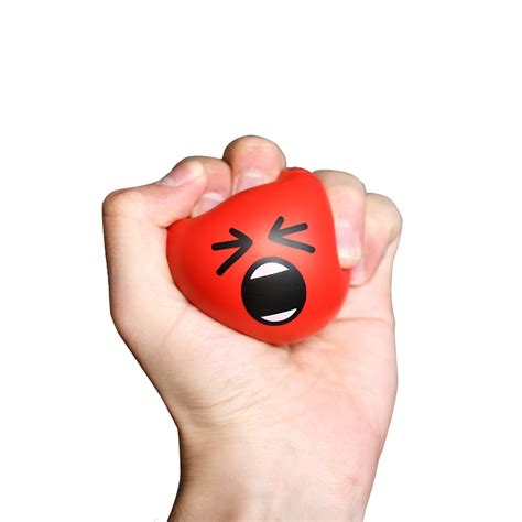 63cm Cute Funny Emoji Faces Squeeze Ball Anti Stress Hand Wrist Rubber