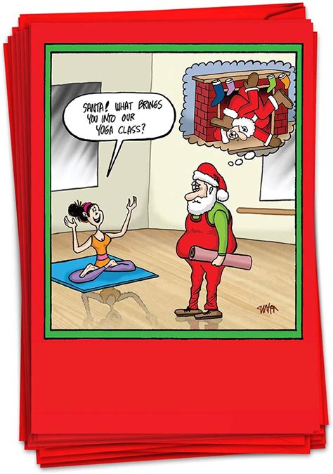 Nobleworks Funny Christmas Cards For Adults Cartoon Xmas Humor