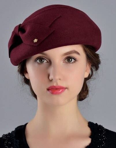 french berets caps for women fashion 100 wool felt fedora hat etsy