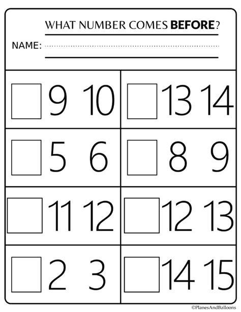 Missing Number Worksheets 1 20