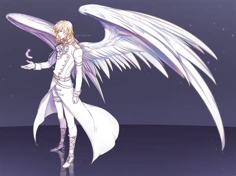 Commission Gabriel Angel Drawing Fantasy Character Design Anime Angel