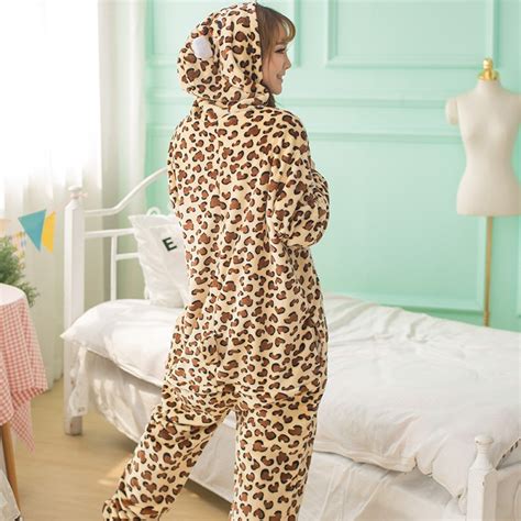 Adults Animal Pajamas Sets Cartoon Sleepwear Cosplay Zipper Women Men