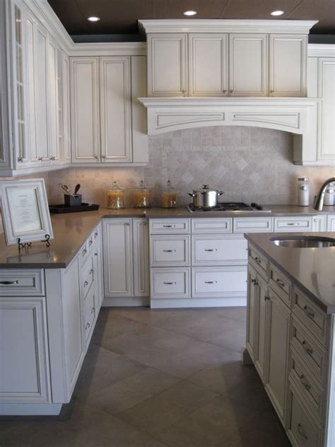 White Glazed Kitchen Cabinet Decorations Inspiring On Kitchen Ideas